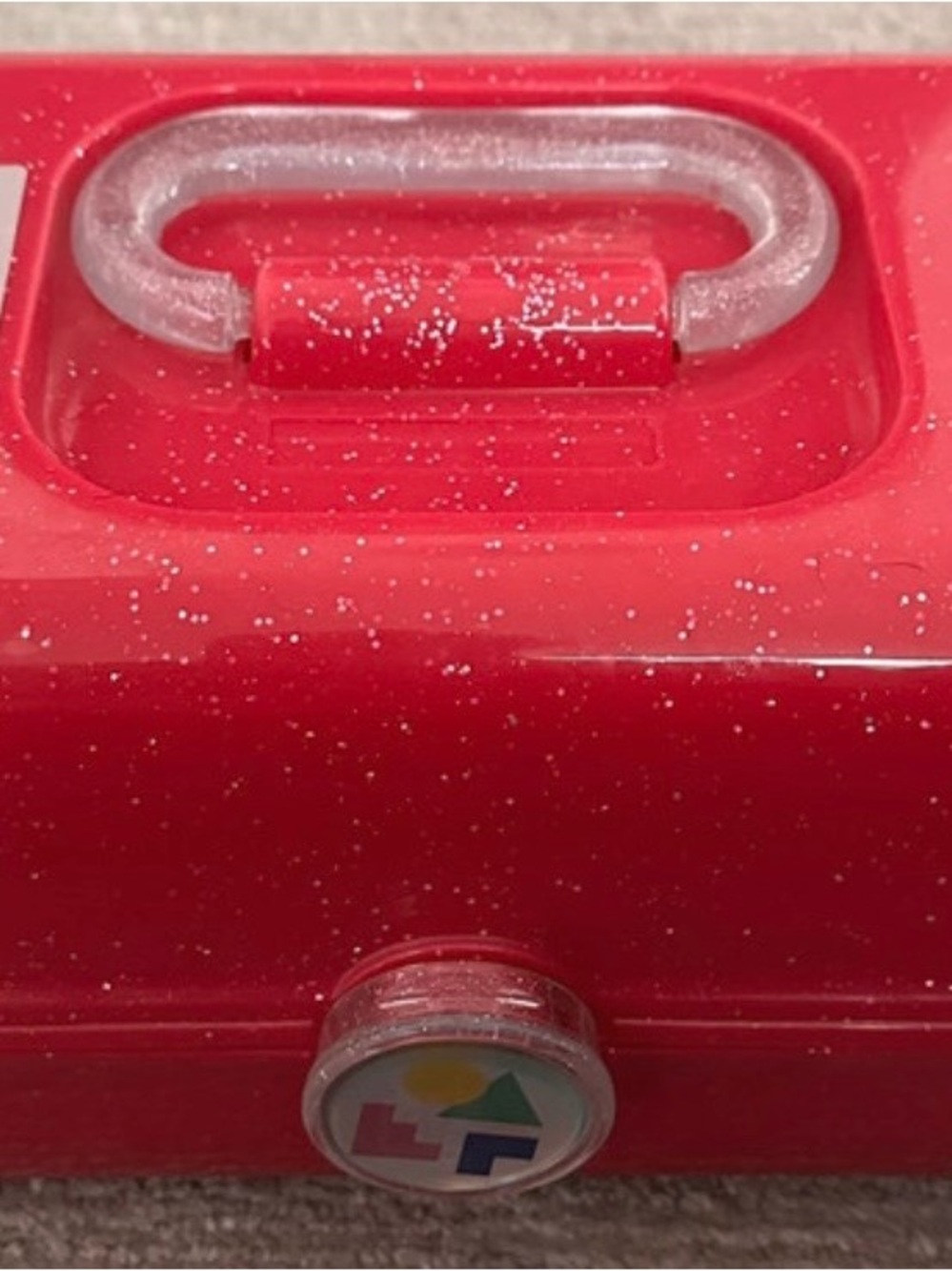 Caboodles Red Glitter Makeup Organizer Case